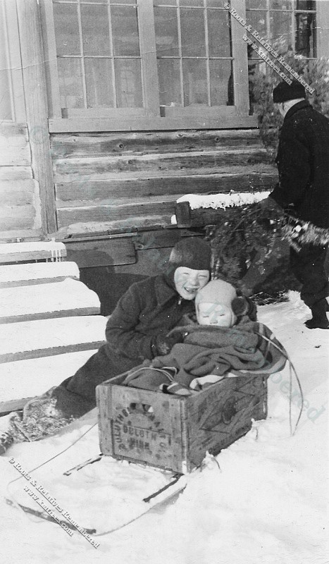 Fred II, Bill  and Fred Murray I at lake cabin
