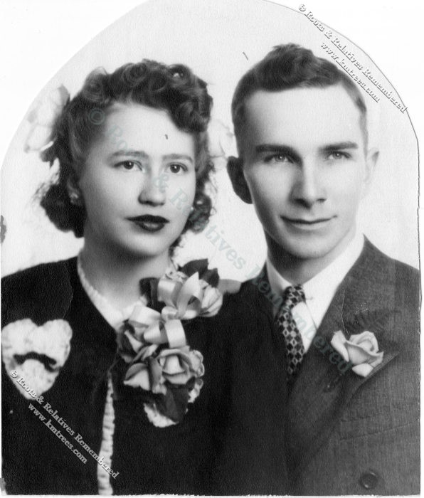 1944 Wedding--Robert J. Wolter & Charlotte Eggabakken